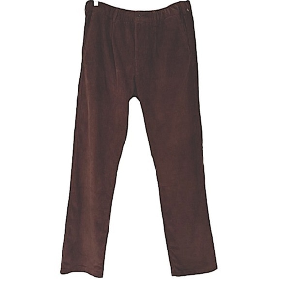 HUCKLEBERRY WELLEN EASY FIT CORDUROY BROWN PANTS SIZE 31 - Picture 1 of 12